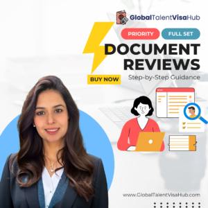 Global Talent Visa Document Reviews Full Set priority Image