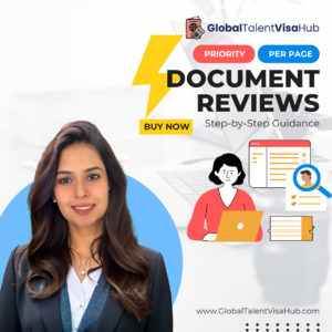 Global Talent Visa Document Reviews per page priority Image